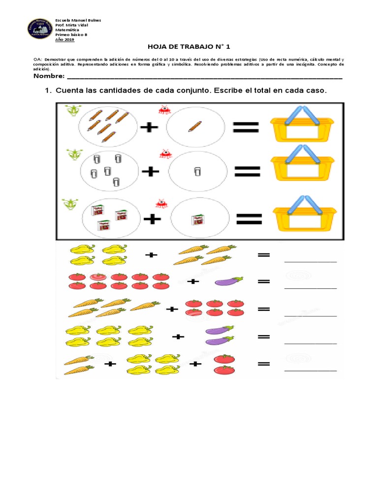 Hojas De Trabajo De Sumas De 10 Suma Hojas De Trabajo | Actividades De