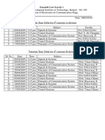 Tutorial Time Table