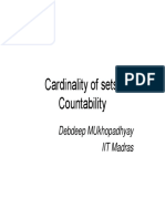 Cardinality of Sets and Countability