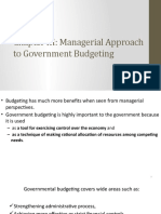 Chapter III: Managerial Approach To Government Budgeting