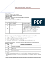 Proiect de Lectie PDF