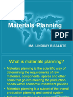 Material Planning