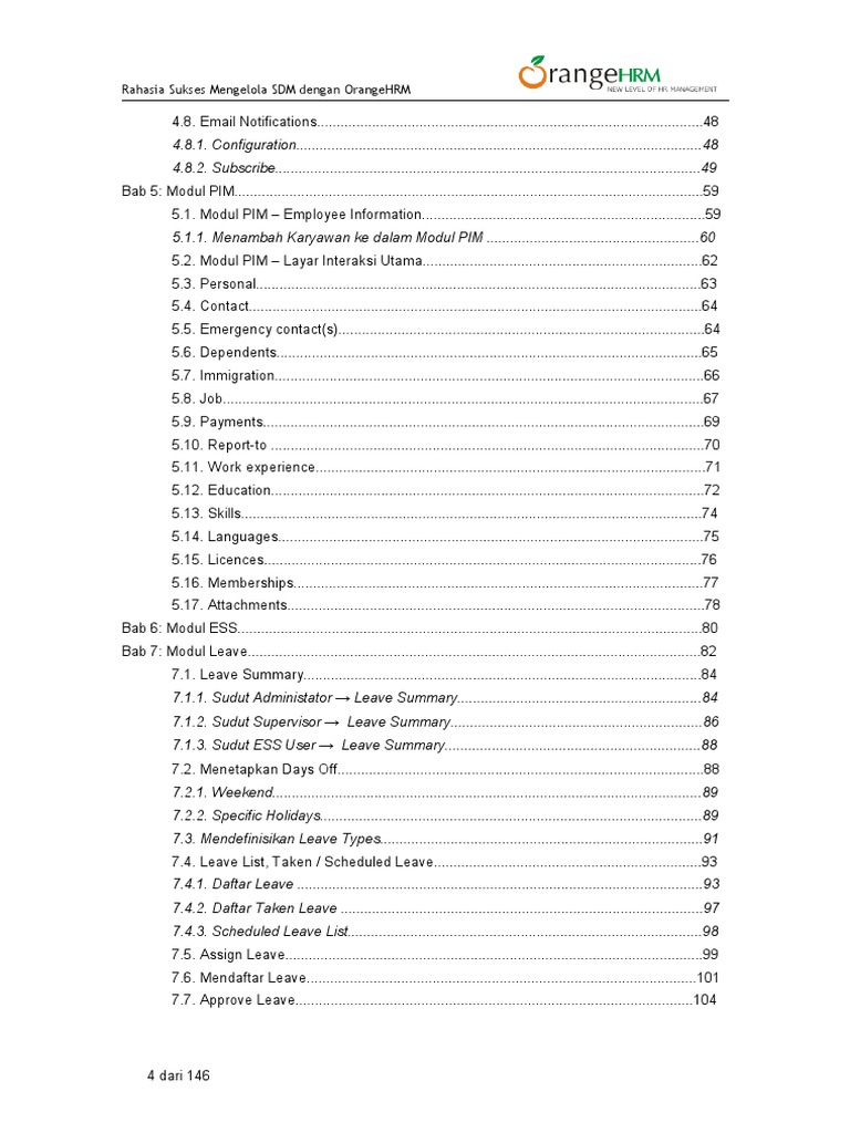 Mengelola SDM dengan OrangeHRM | PDF | Computing | Business