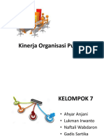 Kinerja Organisasi Publik