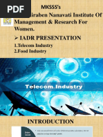 IADR PPT Telecom and Food Industry