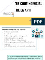 Carácter Contingencial de La Arh