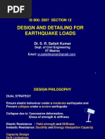 Design and Detailing For Earthquake Loads: IS 800: 2007 SECTION 12