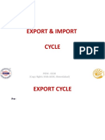 Export - Import Cycle
