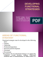 Functional Strategy. Organizational Plan For Human
