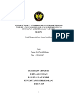 Tingkat Pendidikan Pedagang dan Perilaku Lingkungan