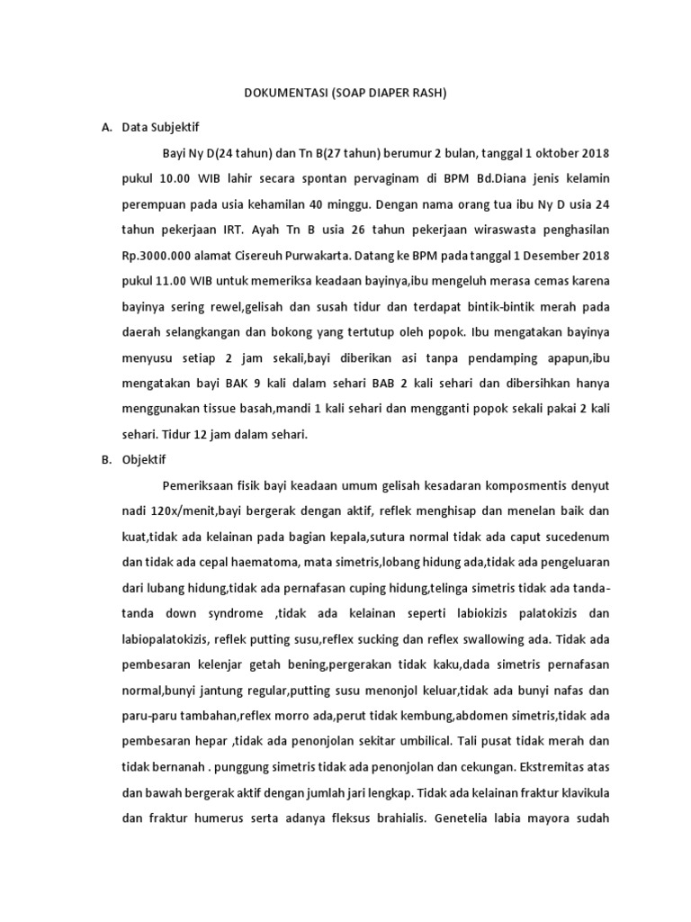 Soap Diaper Rash Diana PDF