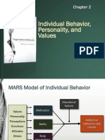 Individual Behavior, Personality, and Values