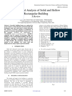 A Structural Analysis of Solid and Hollow Rectangular Building A Review