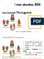 Portugal Nos Séculos XIII e XIV Sociedade Portuguesa