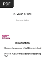 Value at Risk Lecture