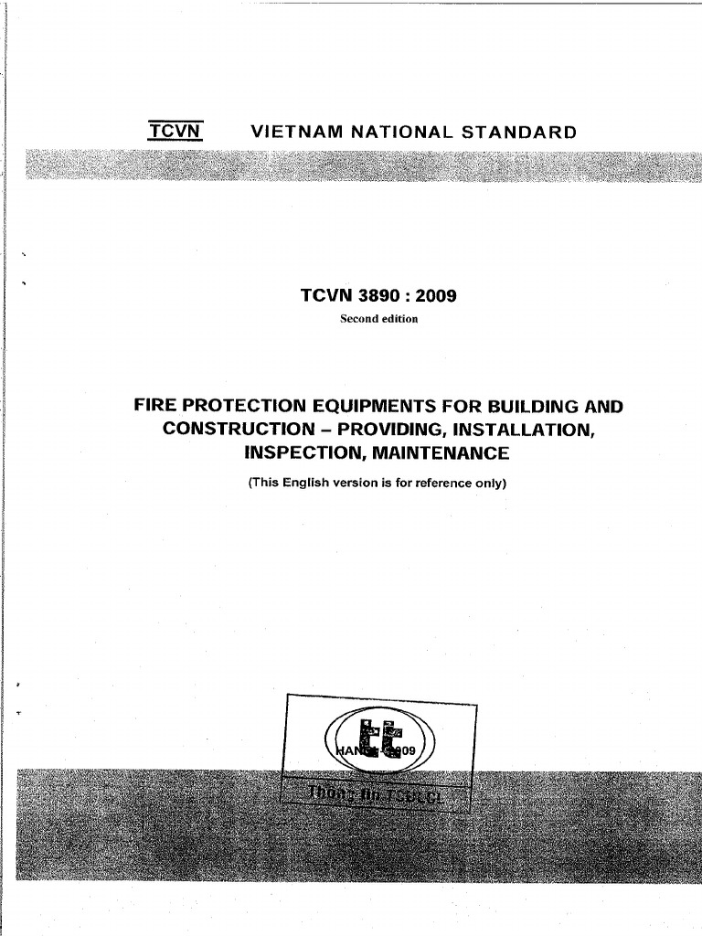 TCVN 3890-2009 (English) PDF | PDF