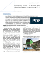 Evaluasi Dan Optimalisasi Kinerja Crusher LSC VI Dalam Upaya Memenuhi Kebutuhan Batu Gamping Pada Storage Indarung VI, PT Semen Padang