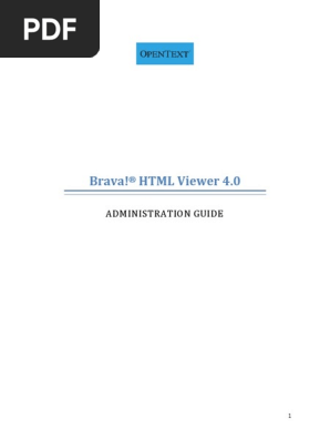 Brava! HTML Viewer 4.0 Administration Guide