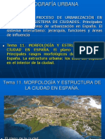 Tema11 Morfologia y Estructura de La Ciudad en Espana
