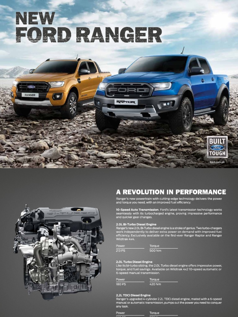the new ford ranger raptor on Philippines Ford Ranger Brochure Automatic Transmission Vehicles
