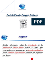 Definición de Cargos Críticos en la Gestión de Riesgos