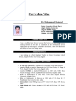 Curriculum Vitae: Dr. Mohammad Shahzad