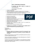 Evidencia 6 Condiciones de Operación