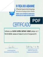 Certificado Rea 2013