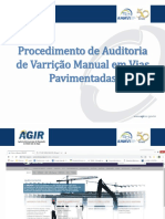 Procedimento de Auditoria de Varricao Manual em Vias Pavimentadas