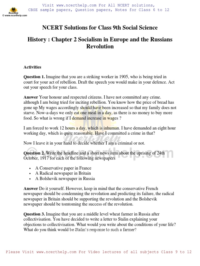 CLASS 9TH SOCIAL SCIENCE HISTORY CHAPTER 2 QUESTION ANSWER visual data 4