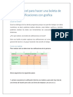 Excel boleta calificaciones gráfica promedio