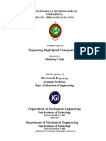 "Hyperloop High Speed Transportation": Visveswaraya Technological University