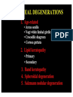 16 Corneal Degenerations