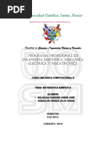 Universidad Católica Santa María: Facultad de Ciencias e Ingenierías Físicas y Formales