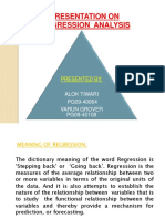 Presentation On Regression Analysis: Presented by