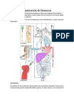 Vías de Administración de Fármacos