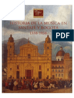 Historia de La Musica en Santafe y Bogota