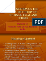 Presentation On The Topic of Theory of Journal, Trial and Ledger