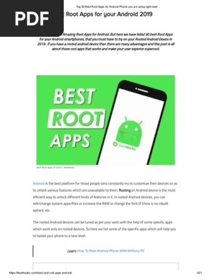 Top 30 Best Root Apps For Your Android 2019 Mobile App Android Operating System