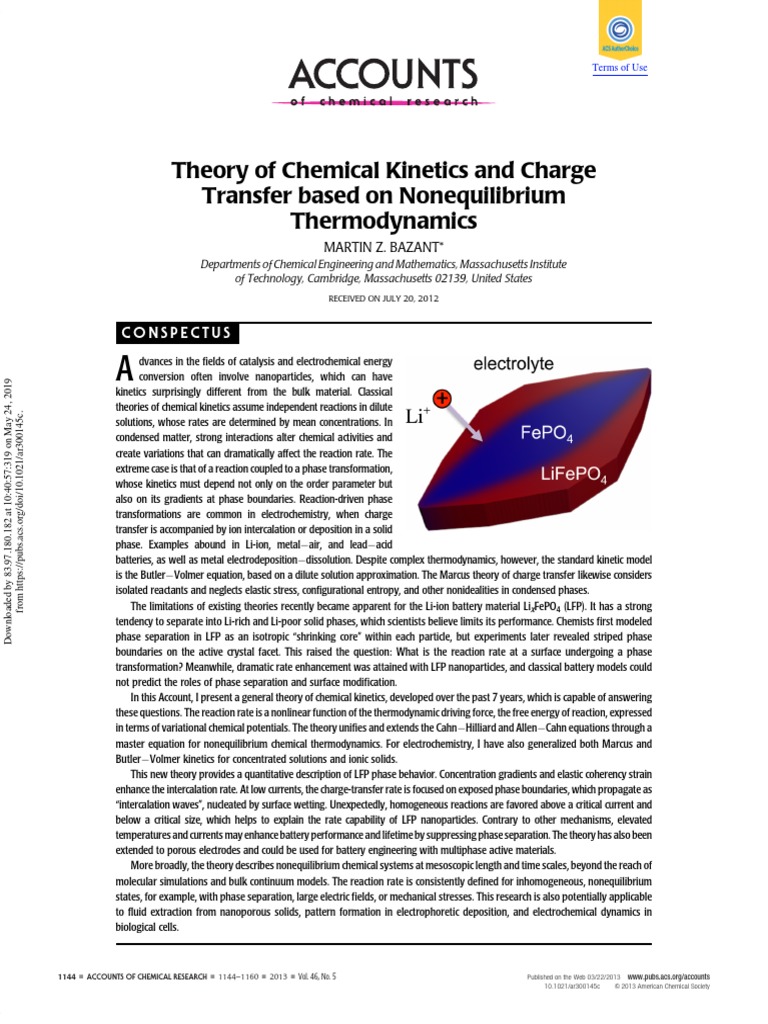 Theory of Chemical and Charge Transfer Based On Nonequilibrium