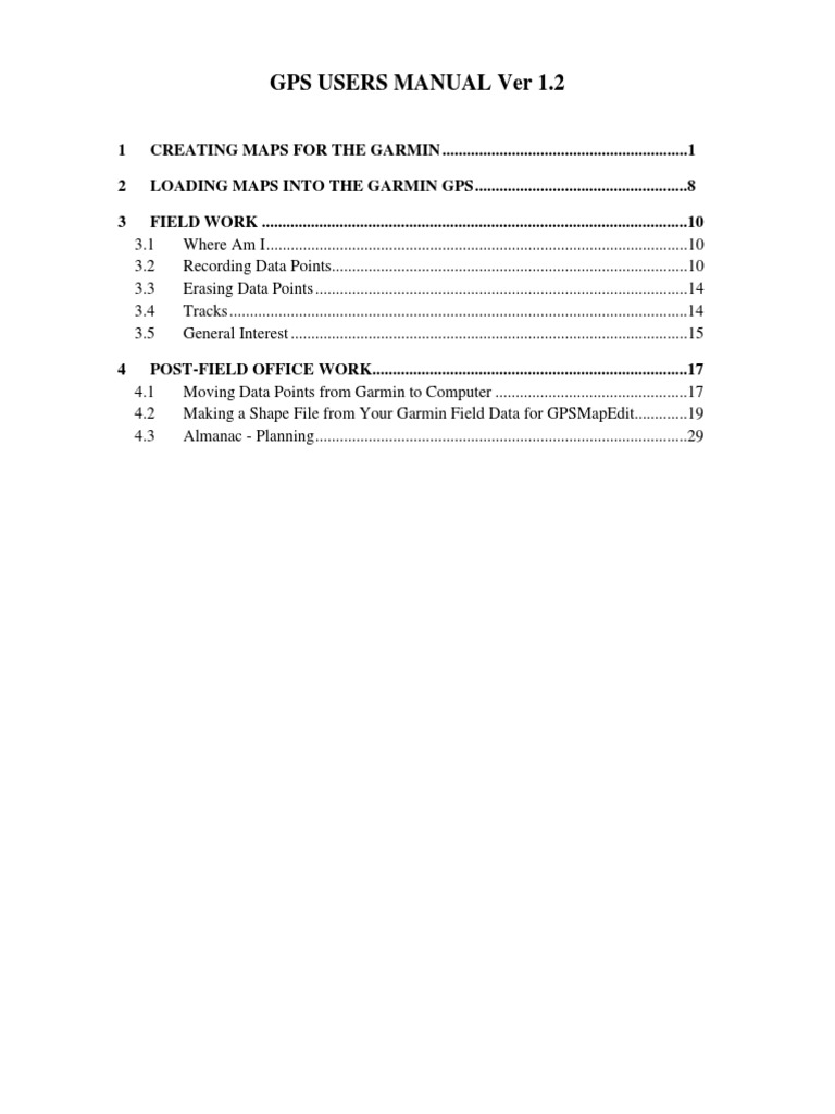 GPSMapEdit Guide for Garmin Users | PDF | Global Positioning System ...