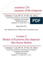 Macroeconomics of Development: Economics 216: The