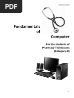 Fundamentals of Computer: For The Students of Pharmacy Technicians (Category-B)