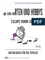 Escape Room - Sport - Alle Unterlagen