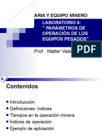 Lab6 - Parámetros de Operación de Los Equipos Pesados