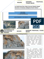 Seminar Judul Tentang Analisis Kestabilan Lereng Dengan Metode Hoek and Brey