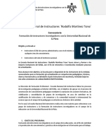 Convocatoria Formación instructores UNLP