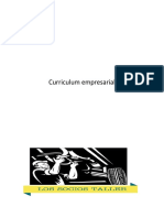 Curriculum Empresarial Actualizada