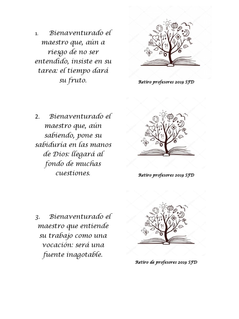 Agradecimiento a un Maestro Inspirador | PDF | Crecimiento personal y ...