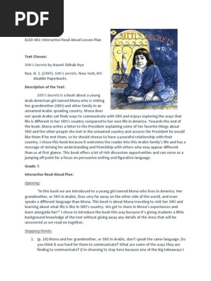 eled 481 interactive read aloud and close reading